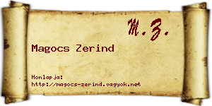 Magocs Zerind névjegykártya